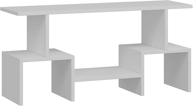 Tv Cabinet TV Console, Wood Tv Stand Media Stand, Living Room Industrial Tv Stand, Modern Tv Stand, Wood Tv Console, Wood Tv Cabinet, White, 100 x 47.5 x 29.5 cm (TS10044)