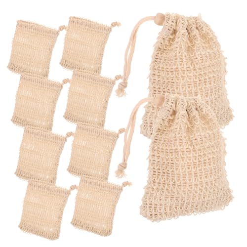 Outanaya 10個起泡ネット ソープエクスフォリエーティングバッグ 泡立ち良好 吊り下げ可能 丈夫で速乾 皮膚に優しいバス用品 ソープ収納兼用