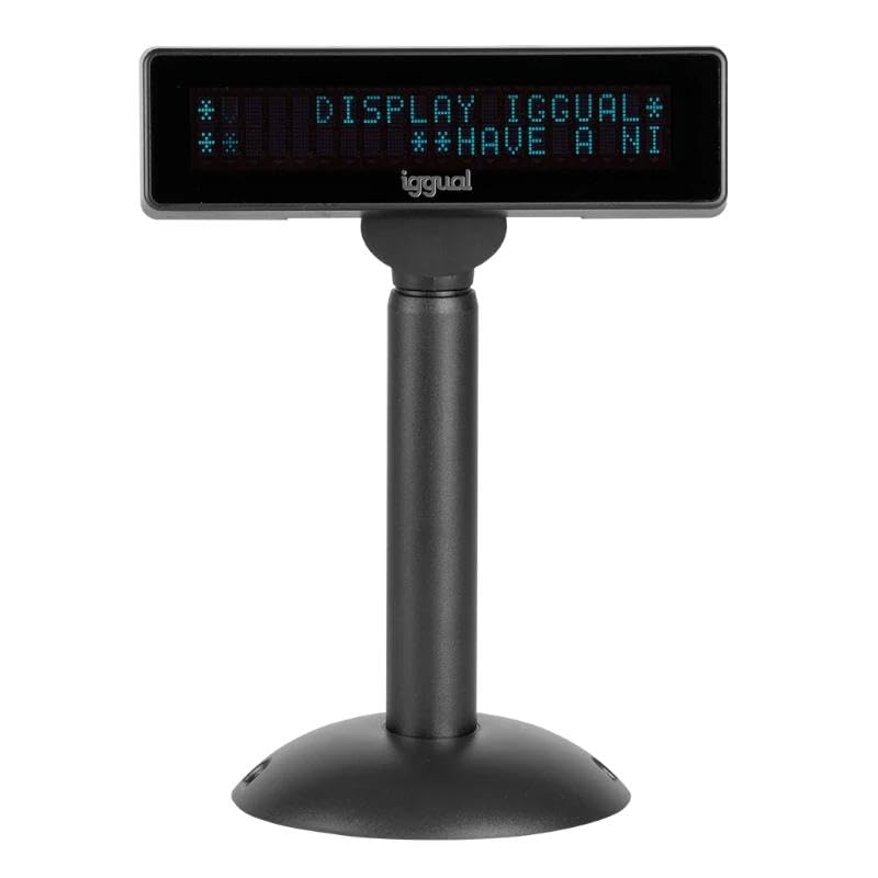 Visor TPV Regulable USB VFD 7' con Pantalla informativa, Ideal para Mejorar la presentación de Productos y gestión de Ventas.