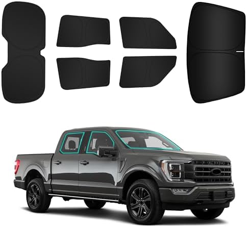 ARISMOTOR Car Window Shades for Ford F150 4Door 2021-2026, Custom...