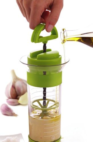 Mastrad Qwik Wisk - Universal Mixer With Non-Slip Silicone Grip - Mix and Measure Marinades, Salad Dressings, Frothy Drinks, And More image 5