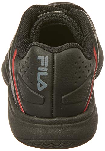 Tênis Lugano 6.0, FILA, Criança Unissex, PRETO/GRAFITE/VERMELHO, 32