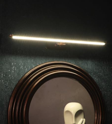 Image of Groeien Pack of 2 | 6 WATT LED 3 Color Black Body Rose Gold Picture Photo Frame /Mirror Bathroom Wall Light with Adjustable Head(Warm+Natural+Coolwhite)(Black,Rosegold)