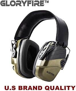 GLORYFIRE Electronic Shooting Earmuff Shooting Ear Protection Sound Amplification 6 Times Electric Earmuffs