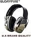 GLORYFIRE Electronic Shooting Earmuff Sound Amplification 6 Times Electric Earmuffs Perfect for Hunting and Shooting