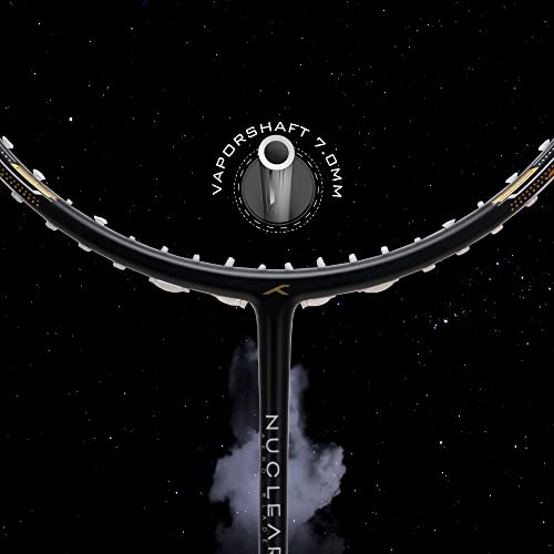 Image of Hundred Nuclear 72 Carbon Fibre Unstrung Badminton Racket with Full Racket Cover for Intermediate Players