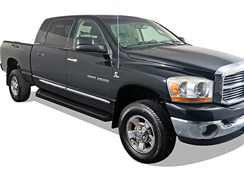 Estribos APS Running Boards 6in Negro Dodge Ram 06-08 miniatura 6