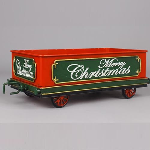 Vaveren Modelo de trem de natal decoração de natal adereços coleções vintage crianças adultos brinqu