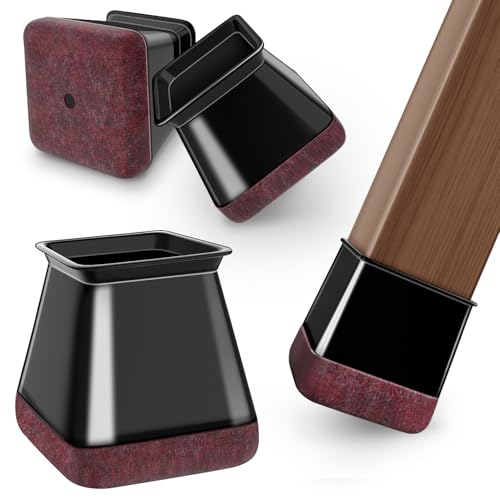 OCONDA 24 sztuki Zaślepki do mebli Czarne, kwadrat (L: 26-35.9 mm)