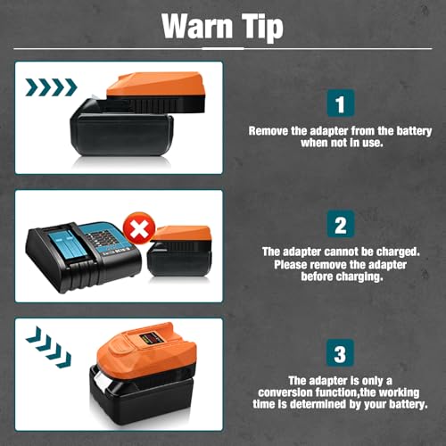 Adapter Konverter für Fein 18V, für Makita 18V Li-Ionen Akkus Konverter für Fein 18V Power Tool Batteriekonverter, Ersatz für FEIN ABS 18, ABS 18 C, ASB 18, Batterie