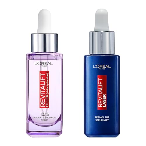 Sérums Filler & Laser L'Oréal Paris Anti-âge Acide Hyaluronique et Rétinol rides profondes