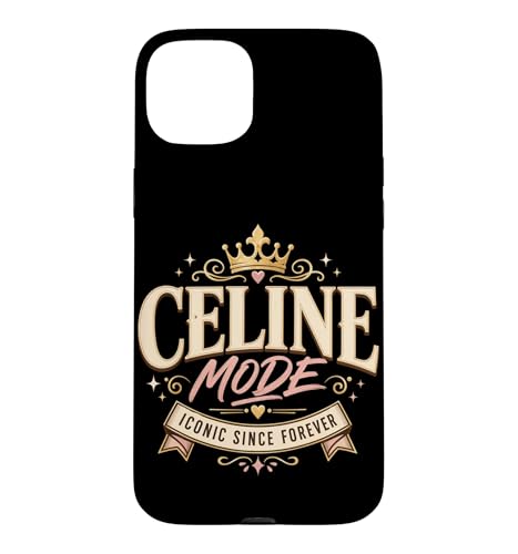 Celine Mode �ے��I�Ȗ����N���E�� �O���t�B�b�N Since Forever Name �X�}�z�P�[�X iPhone 15 Plus �p