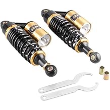 11" 280mm Pair Rear Adjustable Air Shock Absorbers eye to eye 50-110cc for Yamaha for HONDA for Suzuku for Kawasaki Go Kart Scooter