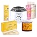 Price comparison product image Mylee Salon Quality Waxing Kit Includes Wax Heater, Soft Honey Wax, Waxing Strips, Spatulas, Mylee Pre and After Care Lotion and Equipment Cleaner (Soft Honey Wax Kit)