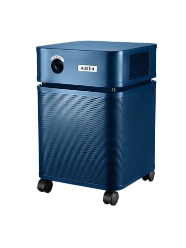 Austin Air HealthMate Plus Standard Air Purifier Midnight Blue - Advanced 4- Stage Filtration Air Purifiers For Home with Activated Carbon & Zeolite - Ideal as Air Purifiers for Bedroom Model B450