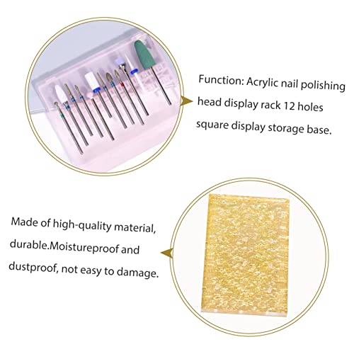 Soporte para brocas de taladro de uñas 2 piezas miniatura 6