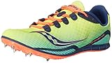 Geringes Gewicht Saucony Damen Vendetta Spike Schuh, (Citron/Blau/Koralle), 37.5 EU