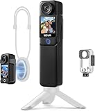 SJCAM C300 4K アクションカメラ|7時間持続バッテリー|デュアルタッチスクリーン|154°視野角ポケットハンドヘルドカメラ|6軸安定化POVカメラ|8倍ズームウェアラブルボディカム|3800mAhライブ|ビデオログカメラ|ブラック