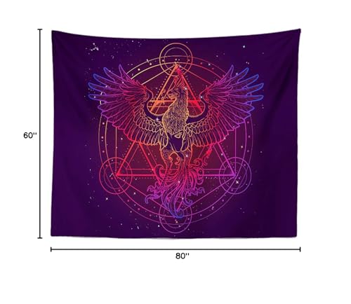 Phoenix Magic Array Alchemy Constellation Wall Hangings - Large Tapestry for Bedroom, Living Room, Dorm, Man Cave (80x60 Inch) - Image 11