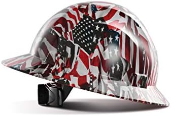 LANON Protection Full Brim Hard Hat, OSHA Construction Work Approved, Premium Charcoal Gray Design, FRP Safety Helmet with 4 Point Adjustable Ratchet Suspension, Class C