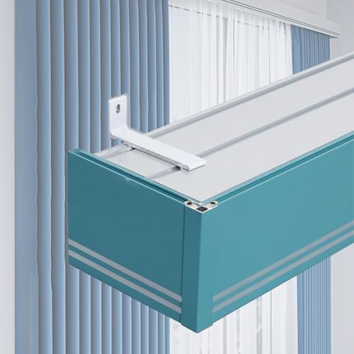 Double Track Curtain Track Box, 5ft Room Blackout Valance for Living Room, Dormitory & Study - Stylish Pelmet Decor for Enhanced Privacy and Light Control