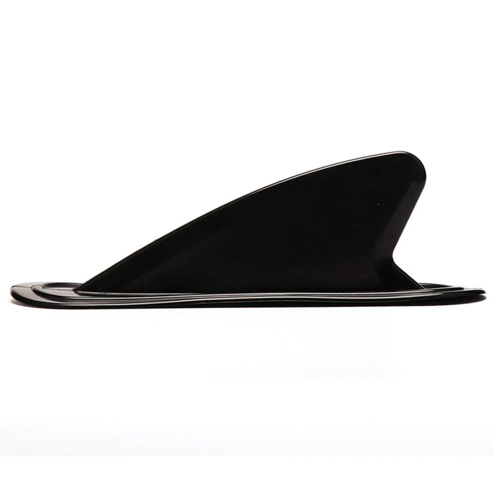 POFET Guida ausiliaria piccola pinna di coda di guida, pinna staccabile per canoa, barca, tavola da surf, kayak, barca gonfiabile, colore nero