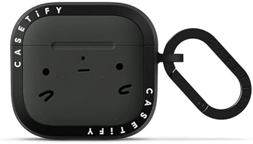 Miniatura 3 de CASETiFY Bounce - Funda para AirPods (4.ª generación) con anillo [probada contra caídas de grado militar, protección contra caídas de 6.6 Carbón -