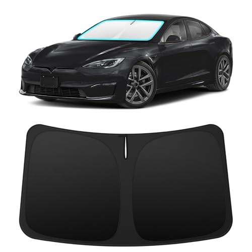 Image of INSAUTO Custom Fit Windshield Sun Shade for Tesla Model S 2012-2026