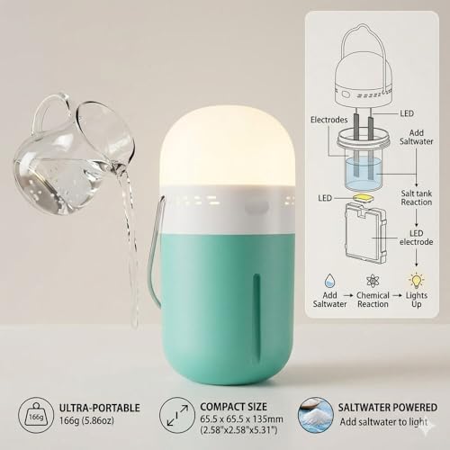 Lampe de camping portable eau salée éclairage d'urgence - 7