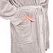 Blumtal Bademantel Damen & Herren XL - OEKO-TEX zert. Morgenmantel, extra saugstark, Mikrofaser, weich, Grau
