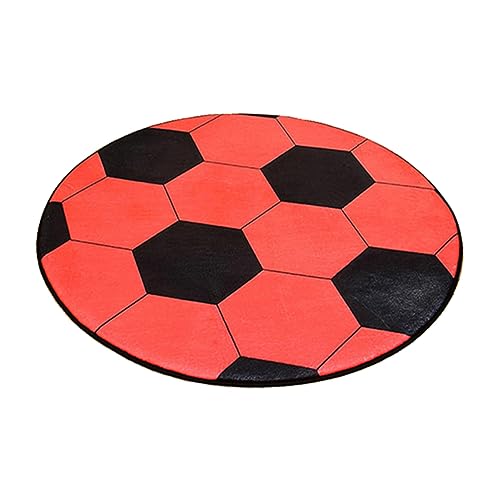 SEWACC Tapis De Salle De Football Élégant De 80 Cm De Diamètre Coussin De Chaise Dordinateur Tapis De Sol Design À La Mode