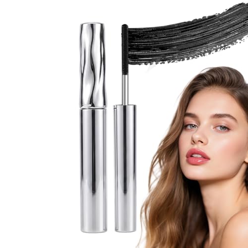 Waterproof Mascara, 2026 New Metal Wand Volume Mascara, Smudge-Proof Mascara for Daily Use, Black Mascara for Women (Black, 1 Pack)