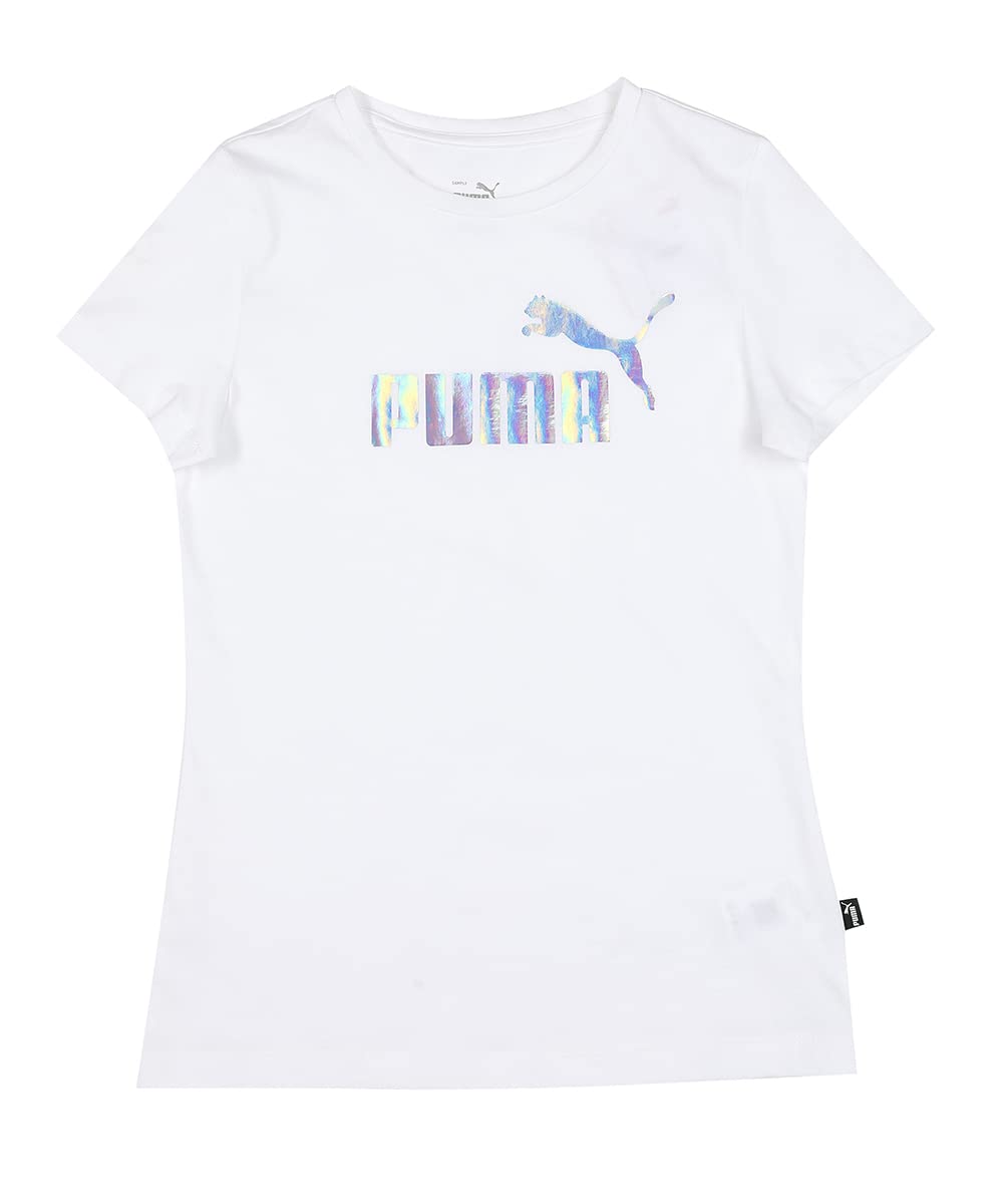 T-shirt Puma fille blanc 9-10 ans idéal pour l'école et les activités sportives
