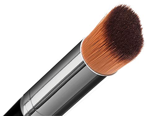 Pincel Chanfrado para Corretivo, Belliz, Preto/Cinza/ Marrom