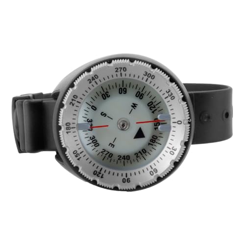 Montre-bracelet style boussole de plongée grise outdoor et camping