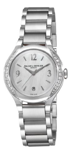 Diametro cassa: 30 mm Stainless Steel Ilea Patterned Mother Of Pearl Dial Diamonds
