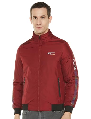 Image of Qube By Fort Collins Men's Polyester Standard Length Regular Fit Lightweight Winter Jacket - Sporty, Stylish & Warm Outerwear for Cold Weather
