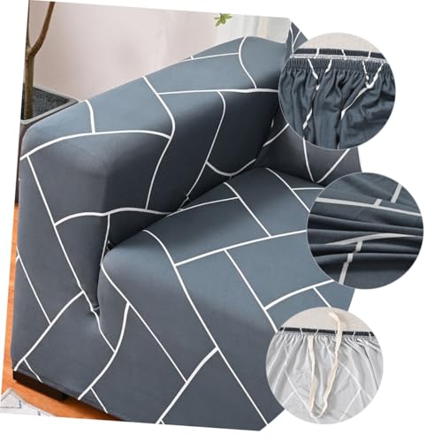 Housse de canapé extensible 3 places Homoyoyo en polyester de qualité - 6