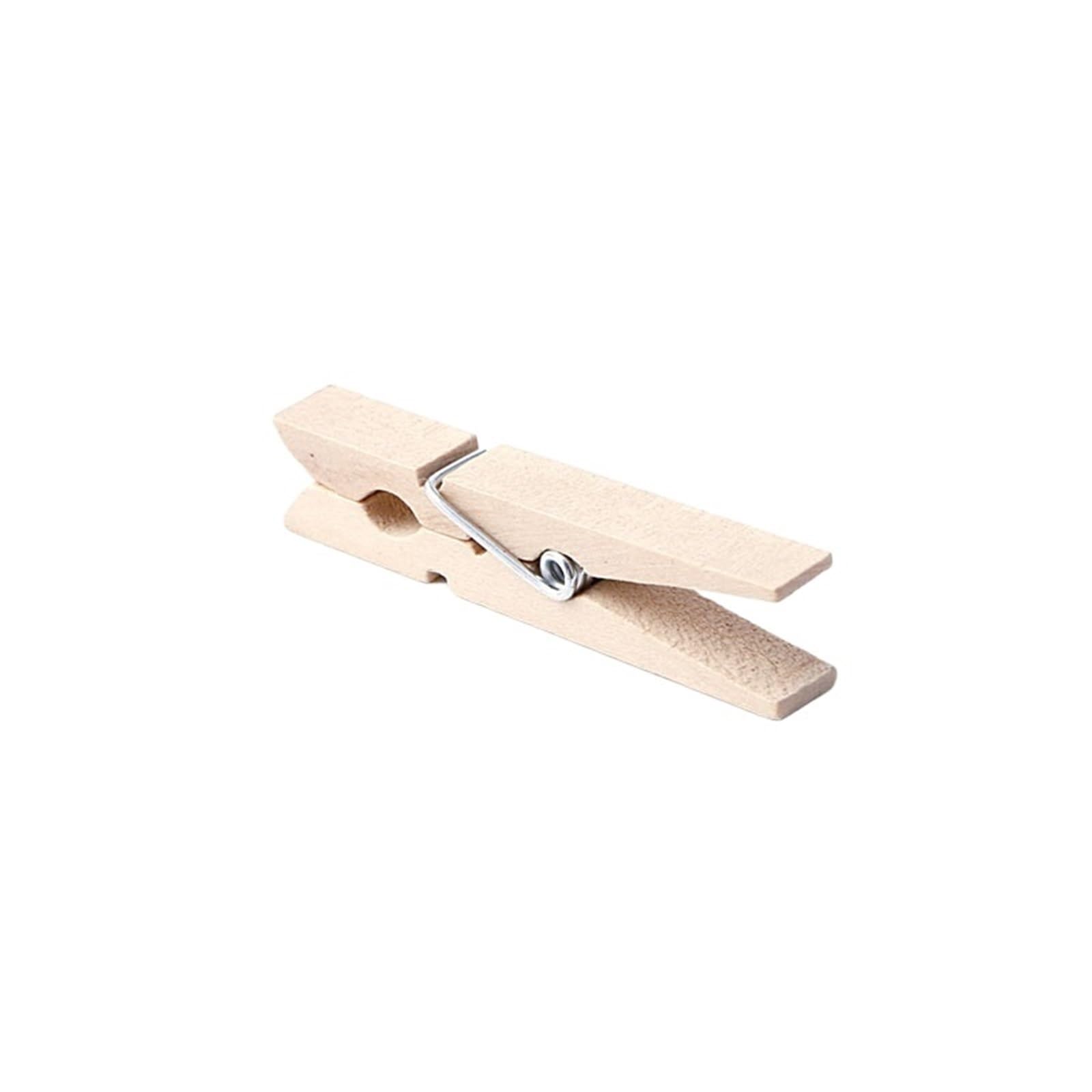 100Pcs Wooden Clothes Photo Paper Peg Clothespin Craft Clips For Colthes(4.8x0.7cm)