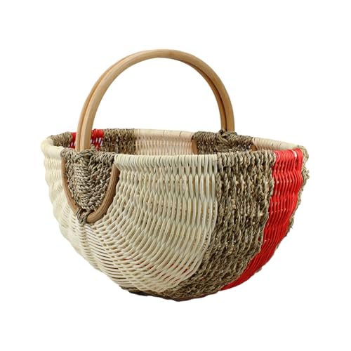 VERSATILE E MULTIFUNZIONALE: Perfetto come cesto da picnic, ma anche come elegante contenitore per riviste, giocattoli o come originale coprivaso per le piante. Il volume generoso lo rende adatto a ogni occasione.