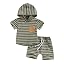 Striped Army Green