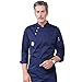 Dooxii Unisexe Homme et Femme Automne Manches Longues Veste de Cuisine Hôtels Restaurants Professionnel Respirant Uniforme Veste de Cuisinier