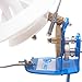 LAMXD Large Capacity Yarn Winder - 10-Ounce, Jumbo Metal Yarn Ball Winder with Thread Cutter Scissors, Blue and White
