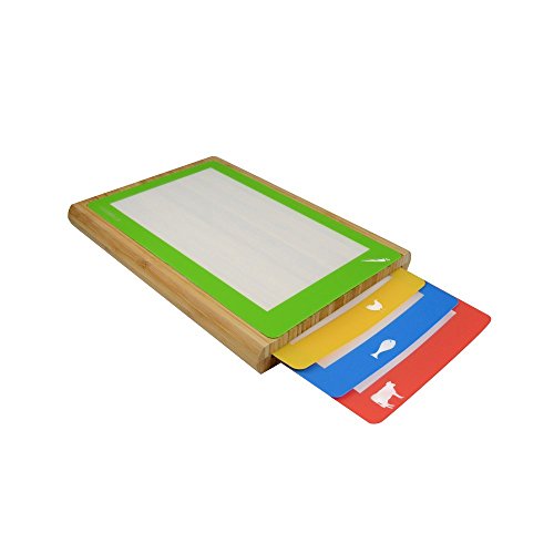 Casabella Silicone Cutting Board, Multicolor, Set of 4