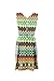 Ellen Tracy Women's Sleeveless Zig Zag Printed Fit and Flare Belted Dress