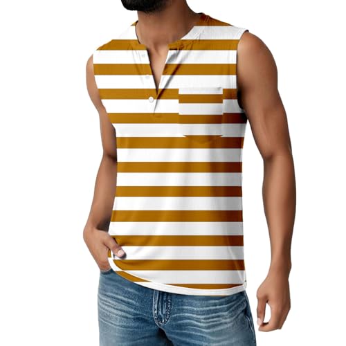 Débardeur homme imprimé dégradé gold chic et décontracté