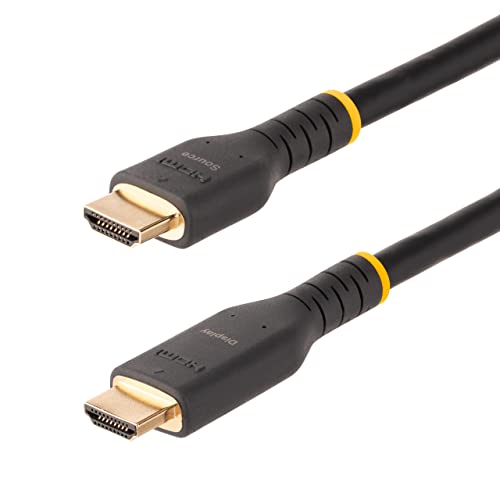 StarTech.com 23ft Active HDMI Cable w/Ethernet, HDMI 2.0 4K 60Hz UHD, Rugged HDMI Cord w/Aramid Fiber