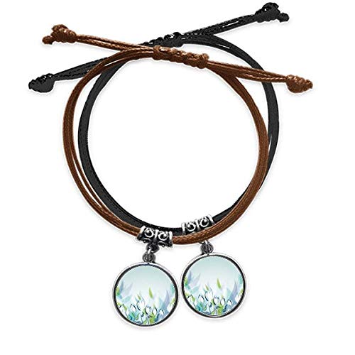 Bracelet cuir double peint à la main un bijou artisanal pour amoureux