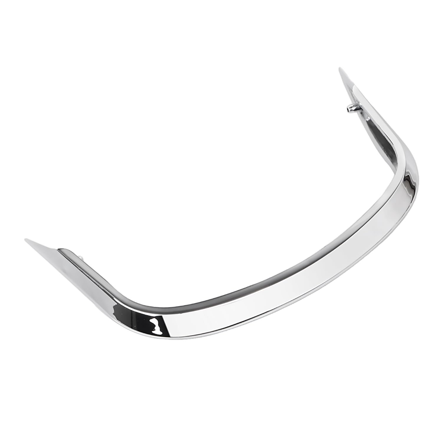 Chrome ABS Plastic Lower Front Fender Mudguard Trailing Tip Trim for Harley Heritage Classic 2018-Up