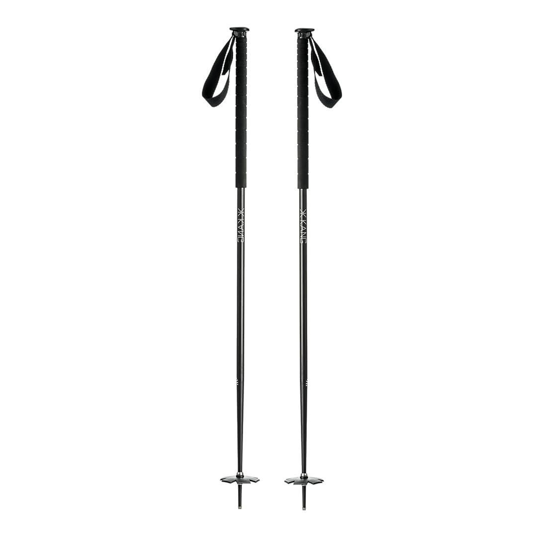 kang Recycled 19 Freeride | Bâtons de ski de qualité supérieure | Aluminium recyclé de haute qualité | Alpin | Unisexe Femme Homme | Noir Rouge Beige | 1 paire 430 g